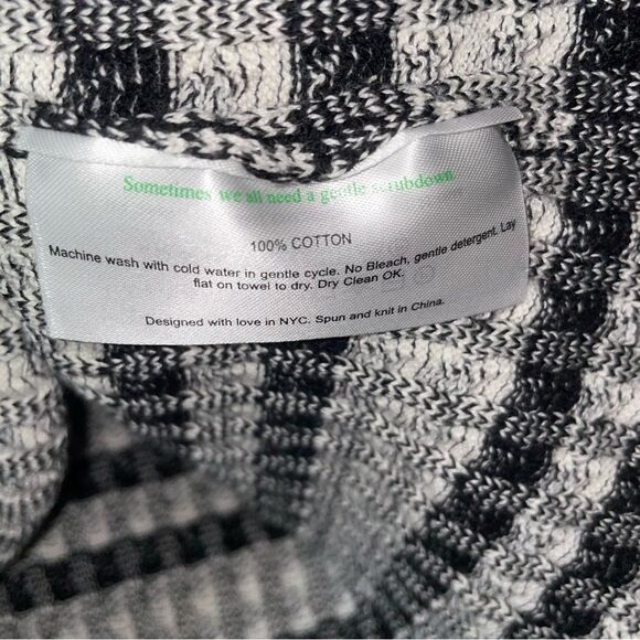 MM Lafleur Size M The Charli Top Cable Stripe Black White - Picture 5 of 8